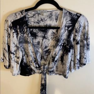 Tye dye tie crop top